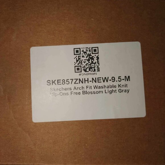 Arch Fit QVC Sketchers Women 9.5 Light Grey Stretchy Slip-on Athleisure Shoes - Picture 5 of 11